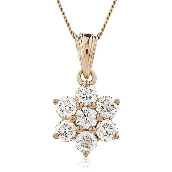 HPRDR139 Round cut Designer Diamond Pendant