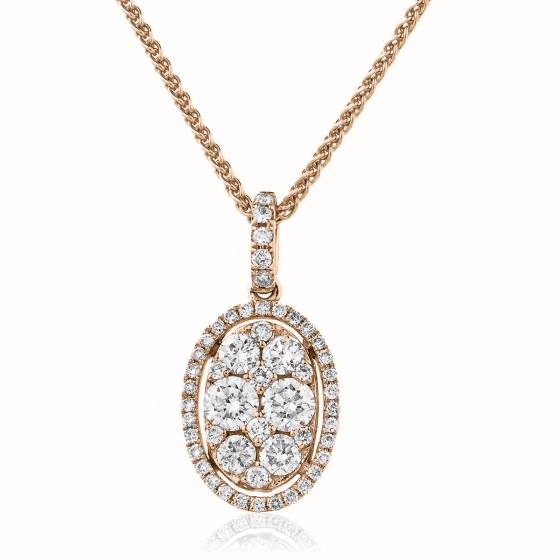 HPRDR143 Round cut Designer Diamond Pendant