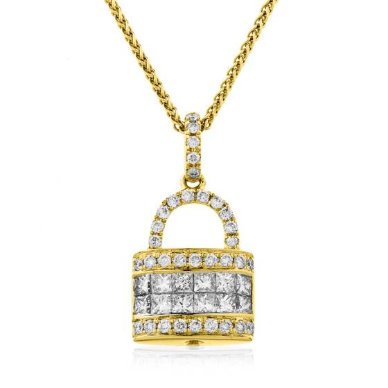 HPRDR145 Round cut Designer Diamond Pendant