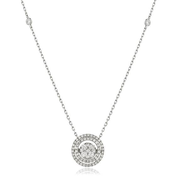 HPRDR148 Round cut Designer Diamond Pendant