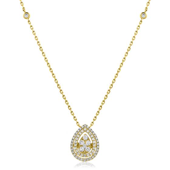 HPRDR158 Round cut Designer Diamond Pendant