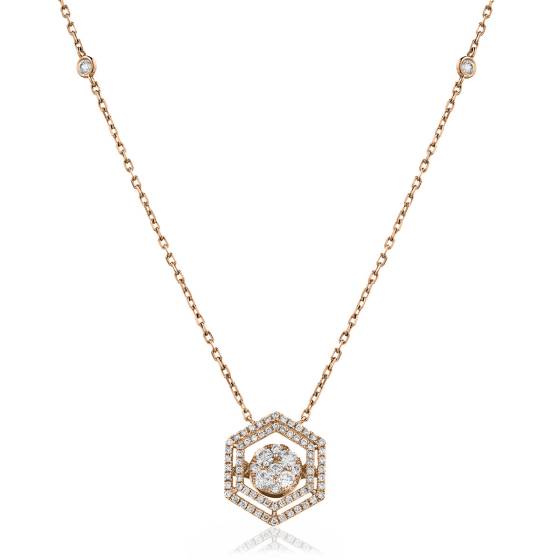 HPRDR159 Round cut Designer Diamond Pendant