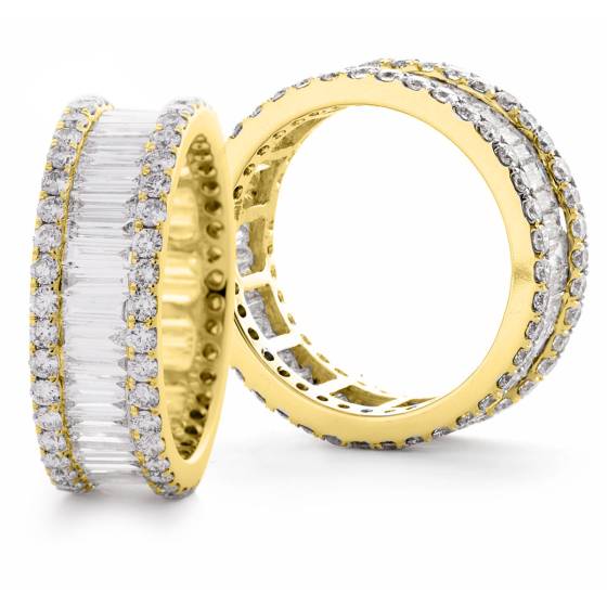 HRBFE1011 Round & Baguette Designer Full Eternity Diamond Ring