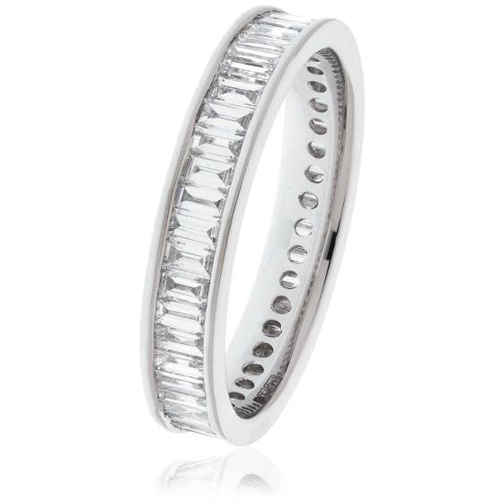 HRBFE1012 Baguette Shape Diamond Full Eternity Ring