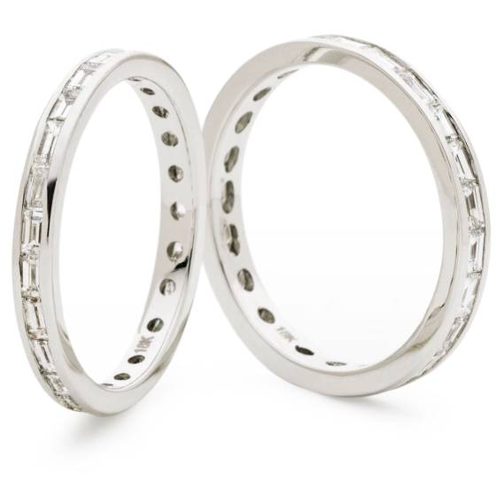 HRBFE1013 Baguette Cut Diamond Full Eternity Ring