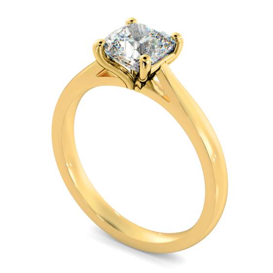 HRC884 Cushion 4 Claw Diamond Ring