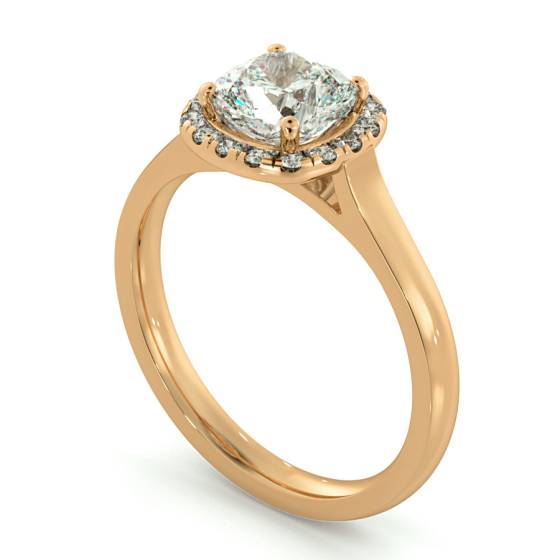 HRCSD710 Classic Cushion cut Halo Diamond Ring