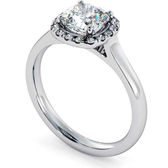 HRCSD710 Classic Cushion cut Halo Diamond Ring