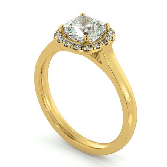 HRCSD710 Classic Cushion cut Halo Diamond Ring