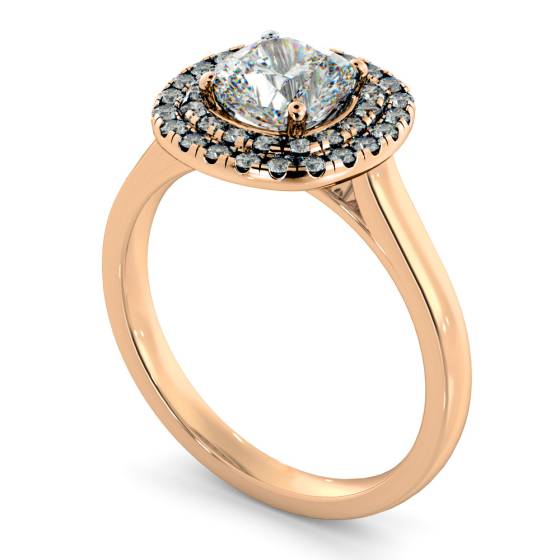 HRCSD852 Cushion Halo Diamond Ring