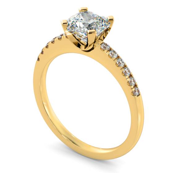 HRCSD880 Cushion Shoulder Diamond Ring