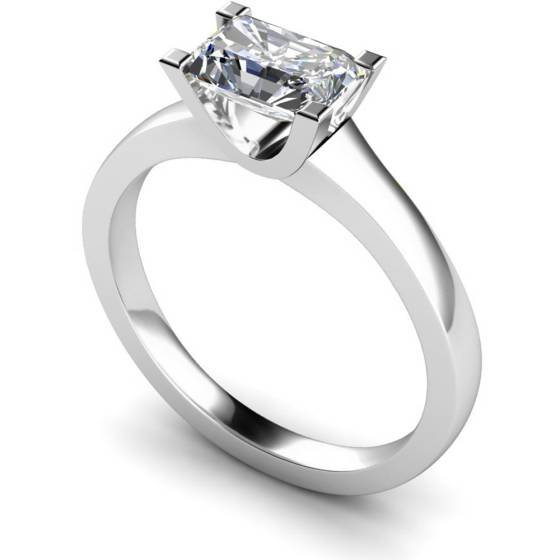 HRE524 Emerald Solitaire Diamond Ring