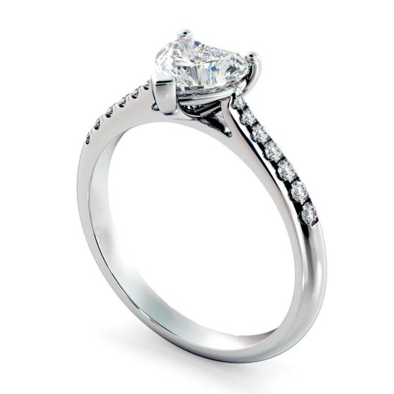 HRHSD878 Heart Shoulder Diamond Ring