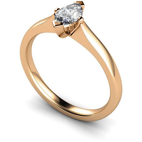 HRM362 Marquise Solitaire Diamond Ring