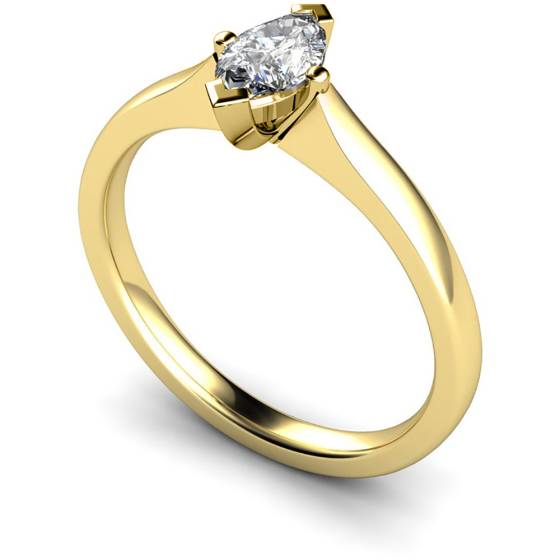 HRM362 Marquise Solitaire Diamond Ring