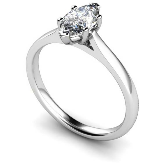 HRM478 Marquise Solitaire Diamond Ring