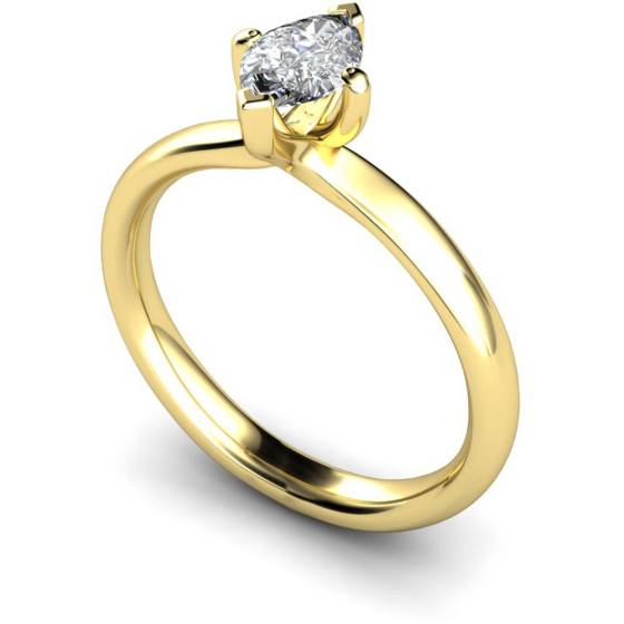 HRM555 Marquise Solitaire Diamond Ring