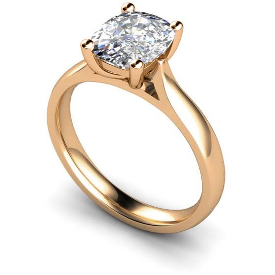 HRO348 Oval Solitaire Diamond Ring