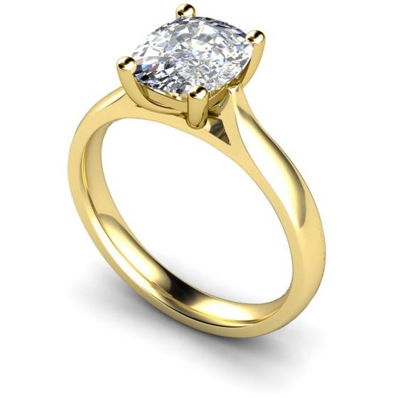 HRO348 Oval Solitaire Diamond Ring