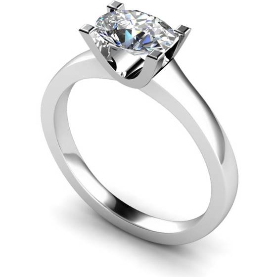 HRO525 Oval Solitaire Diamond Ring