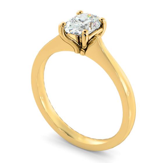 HRO620 Oval Solitaire Diamond Ring