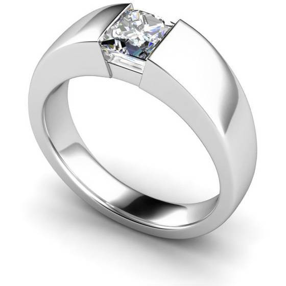 HRP261 Princess Solitaire Diamond Ring
