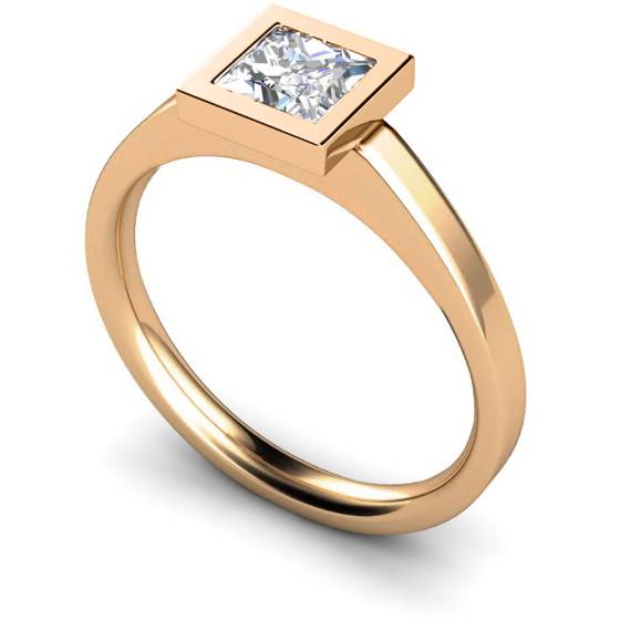 HRP276 Princess Solitaire Diamond Ring