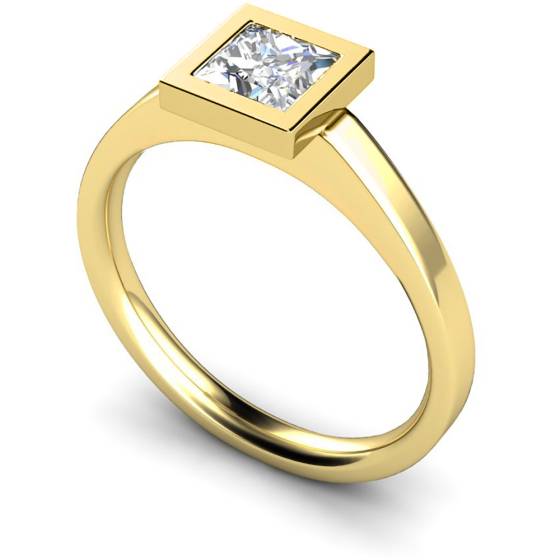 HRP276 Princess Solitaire Diamond Ring