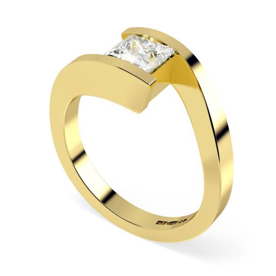HRP307 Princess Solitaire Diamond Ring