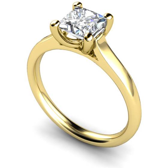HRP398 Princess Solitaire Diamond Ring