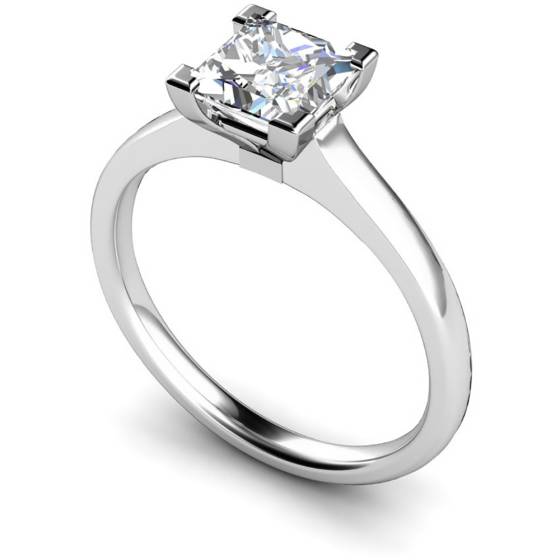 HRP493 Princess Solitaire Diamond Ring