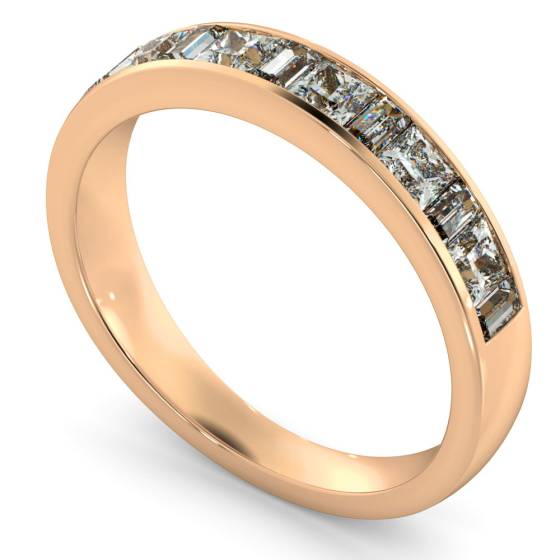HRPHE1006 Princess & Baguette Half Eternity Diamond Ring