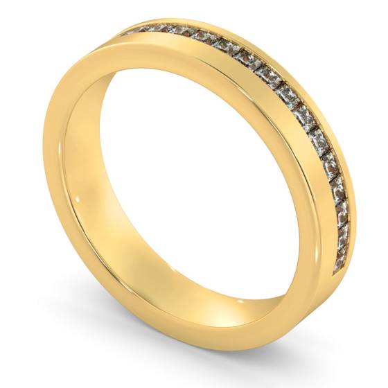 SAGITTA 60% Offset Princess cut Half Diamond Eternity Band
