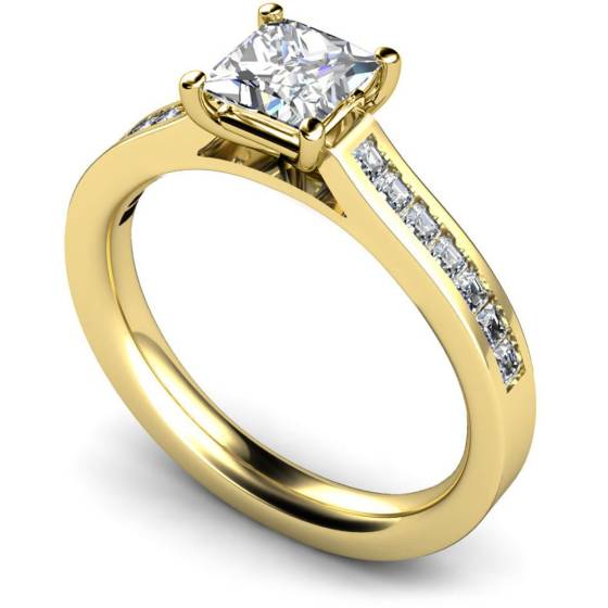 HRPSD576 Princess Shoulder Diamond Ring