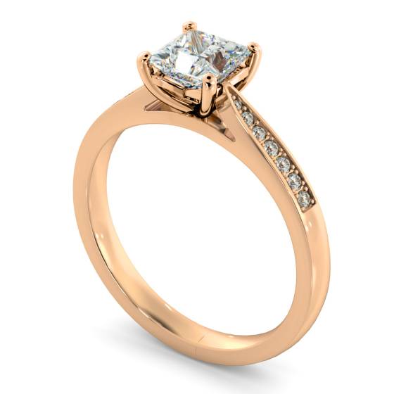 HRPSD812 Princess Shoulder Diamond Ring