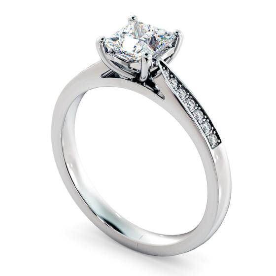 HRPSD812 Princess Shoulder Diamond Ring