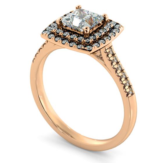 HRPSD826 Princess Halo Diamond Ring