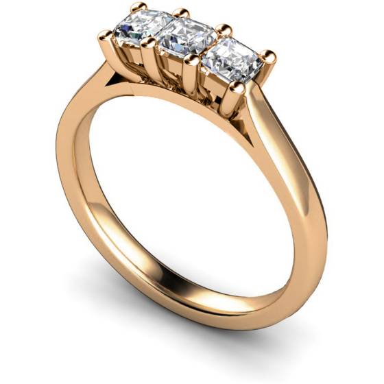 HRPTR131 3 Princess Diamonds Trilogy Ring