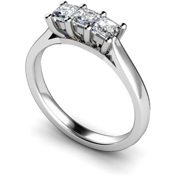 HRPTR131 3 Princess Diamonds Trilogy Ring