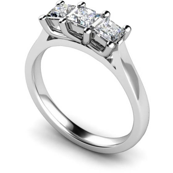 HRPTR139 Princess 3 Stone Diamond Ring
