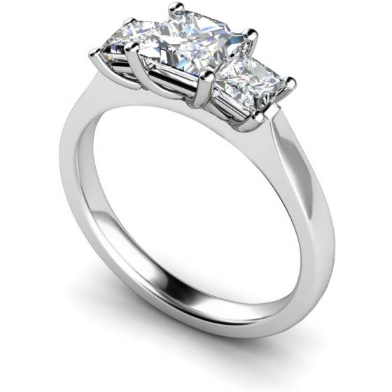 HRPTR163 Princess 3 Stone Diamond Ring