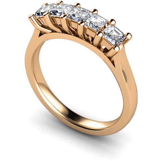 HRPTR214 Princess 5 Stone Diamond Ring