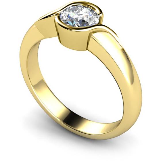 HRR270 Round Solitaire Diamond Ring