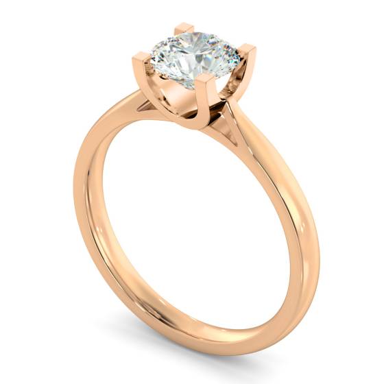 HRR273 High Setting Round cut Solitaire Diamond Ring