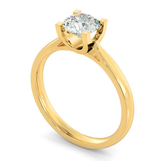 HRR273 High Setting Round cut Solitaire Diamond Ring