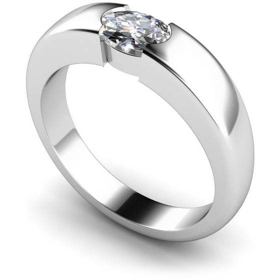 HRR294 Round Solitaire Diamond Ring