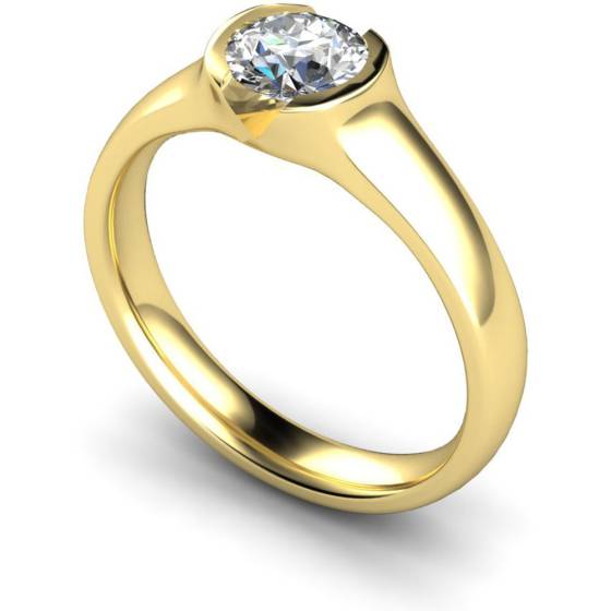 HRR301 Round Solitaire Diamond Ring