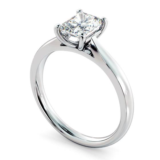 HRRA1147 Classic Four Claw Radiant Solitaire Diamond Ring