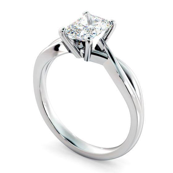 HRRA1149 Radiant Cut Infinity Diamond Engagement Ring