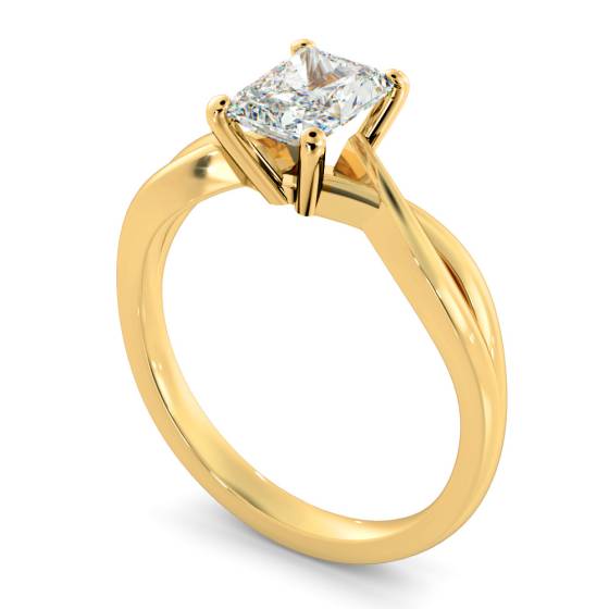 HRRA1149 Radiant Cut Infinity Diamond Engagement Ring